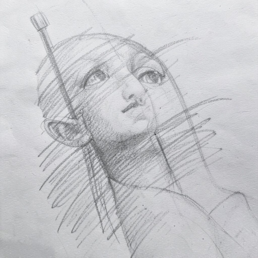 Graphite pencil sketch of a sports jersey hanging on display, rendered in soft grey tones with bold shading and a quiet, focused mood